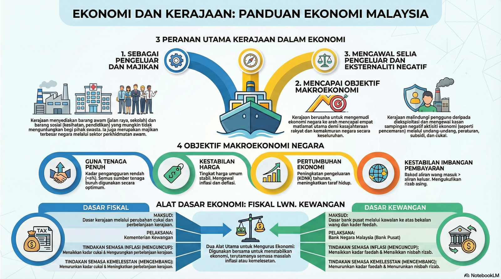 Nota Ekonomi Tingkatan 5 Bab 1: Ekonomi Dan Kerajaan