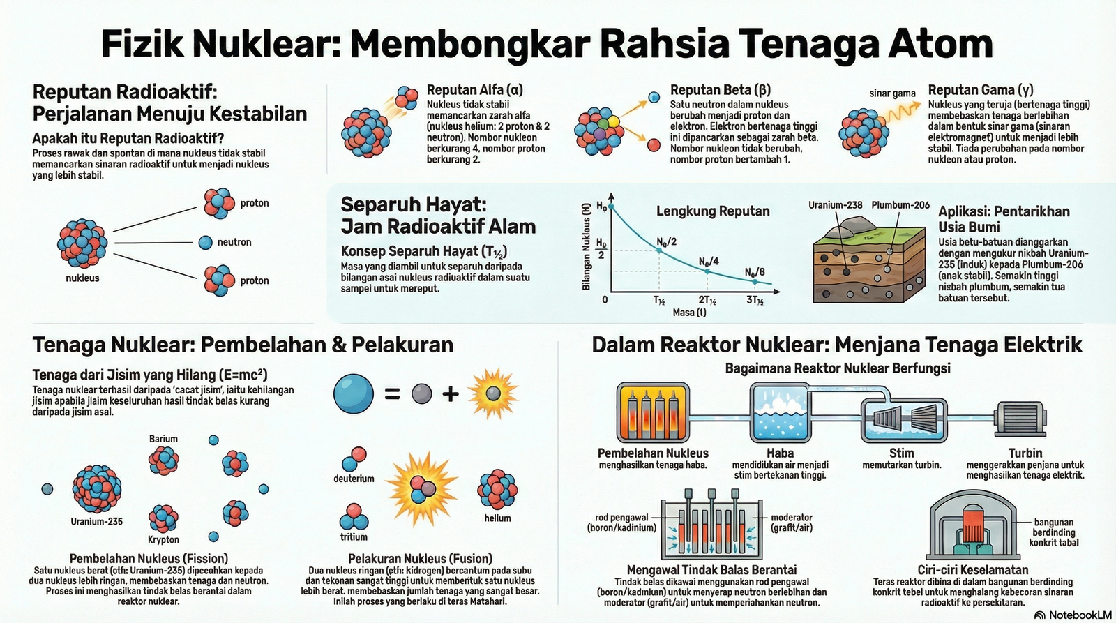 Nota Fizik Tingkatan 5 Bab 6: Nuklear