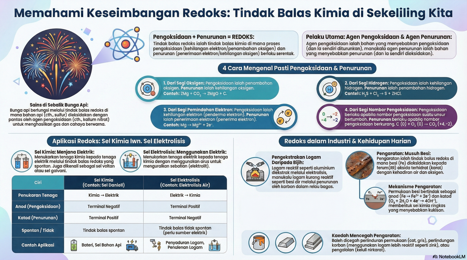 Nota Kimia Tingkatan 5 Bab 1: Keseimbangan Redoks