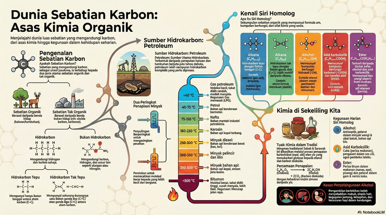 Nota Kimia Tingkatan 5 Bab 2: Sebatian Karbon