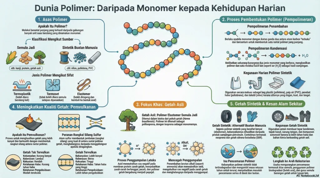 Nota Kimia Tingkatan 5 Bab 4: Polimer