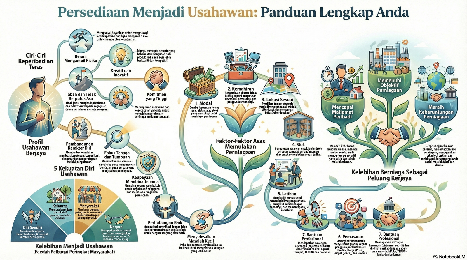 Nota Perniagaan Tingkatan 5 Bab 5: Persediaan Menjadi Usahawan