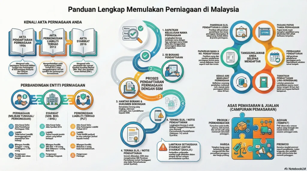 Nota Perniagaan Tingkatan 5 Bab 6: Persediaan Memulakan Perniagaan