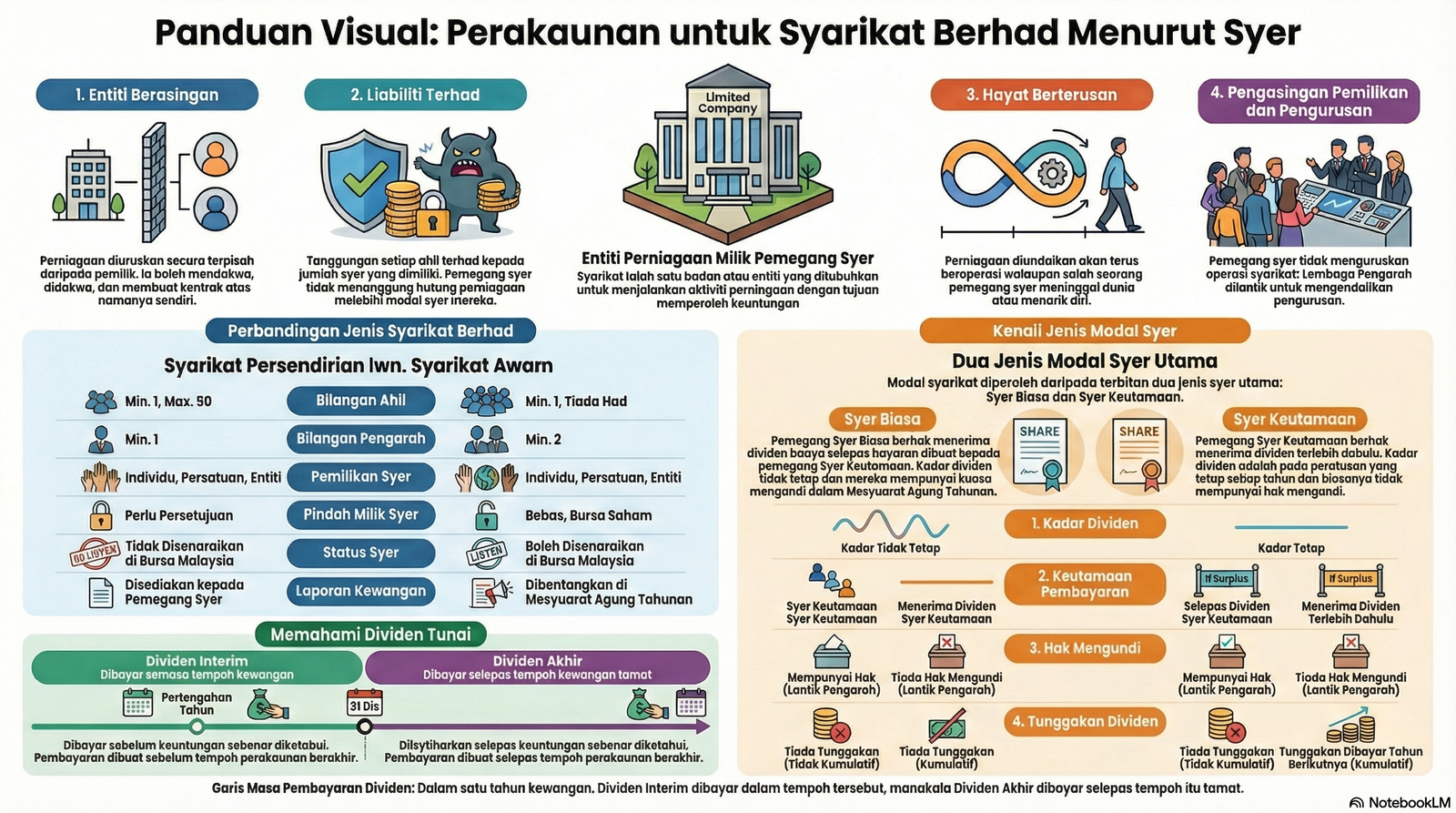 Nota Prinsip Perakaunan Tingkatan 5 Bab 5: Perakaunan Untuk Syarikat Berhad Menurut Syer