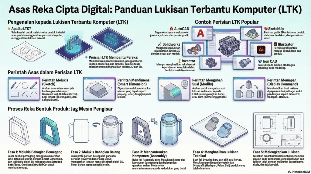 Nota Reka Cipta Tingkatan 5 Bab 1: Lukisan Terbantu Komputer