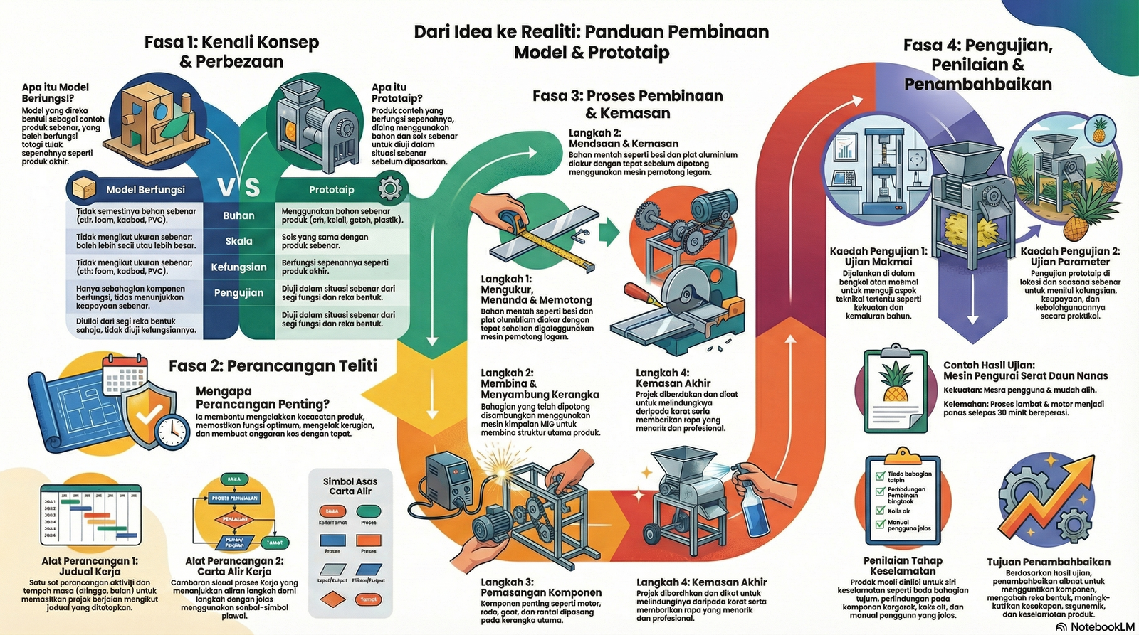 Nota Reka Cipta Tingkatan 5 Bab 4: Pembinaan Dan Pengujian Model Berfungsi Dan Prototaip