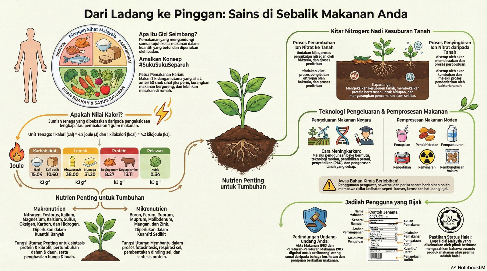 Nota Sains Bab 2 Tingkatan 5: Nutrisi Dan Teknologi Makanan