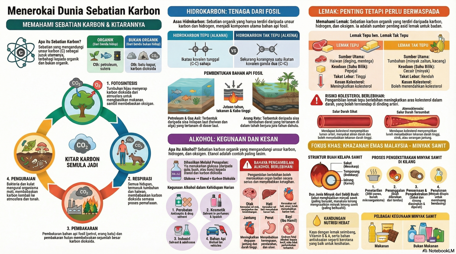 Nota Sains Bab 5 Tingkatan 5: SEBATIAN KARBON