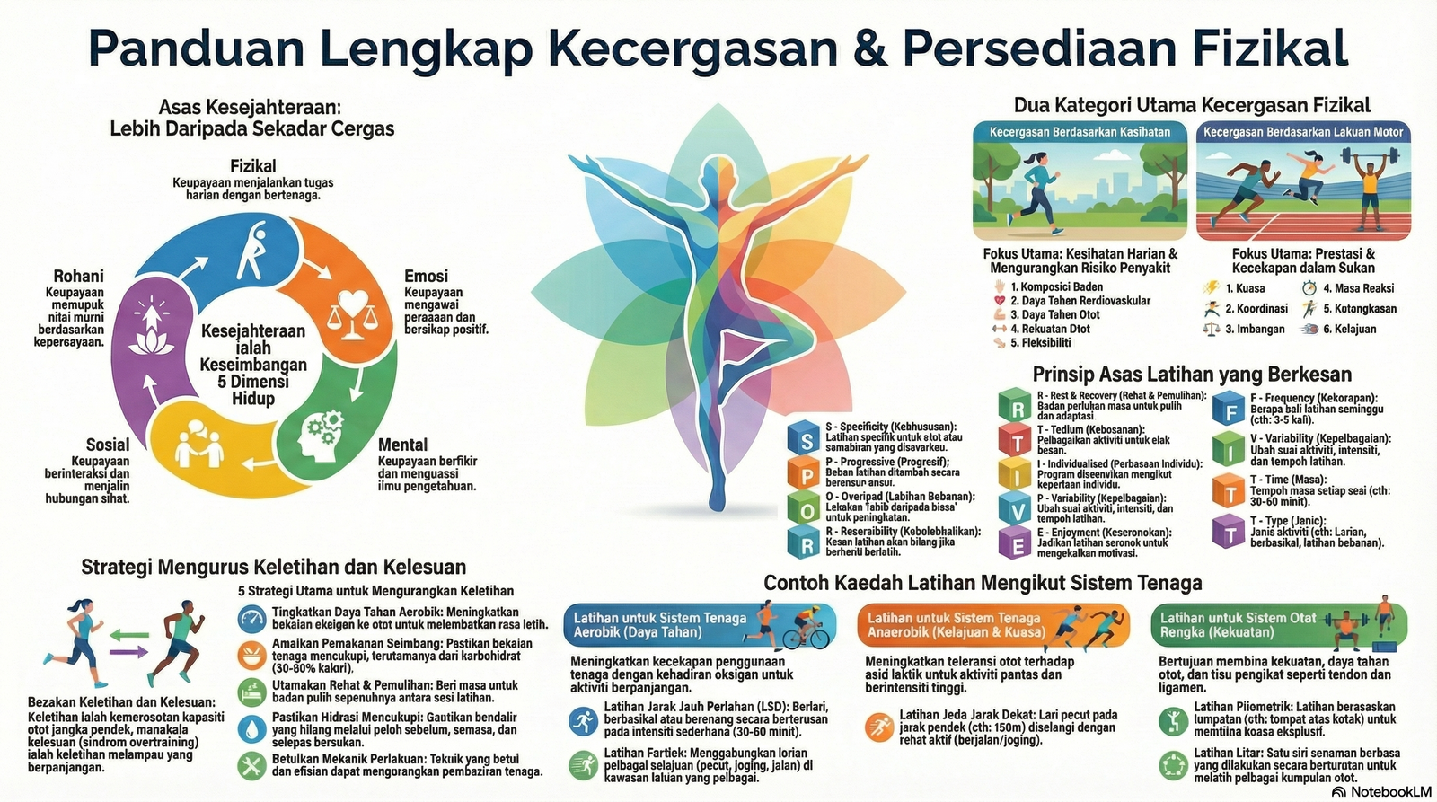 Nota Sains Sukan Tingkatan 5 Bab 4: Kecergasan Dan Persediaan Fizikal