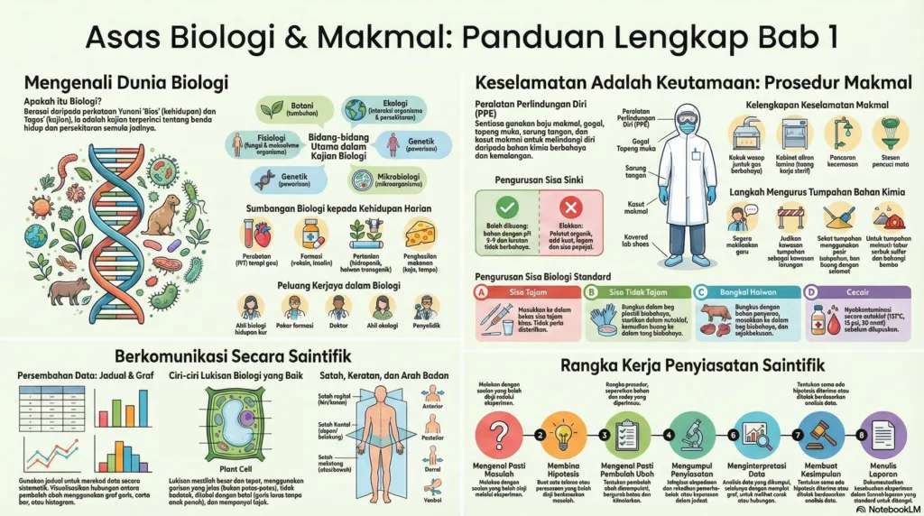 Nota Biologi Tingkatan 4 Bab 1: Asas Biologi