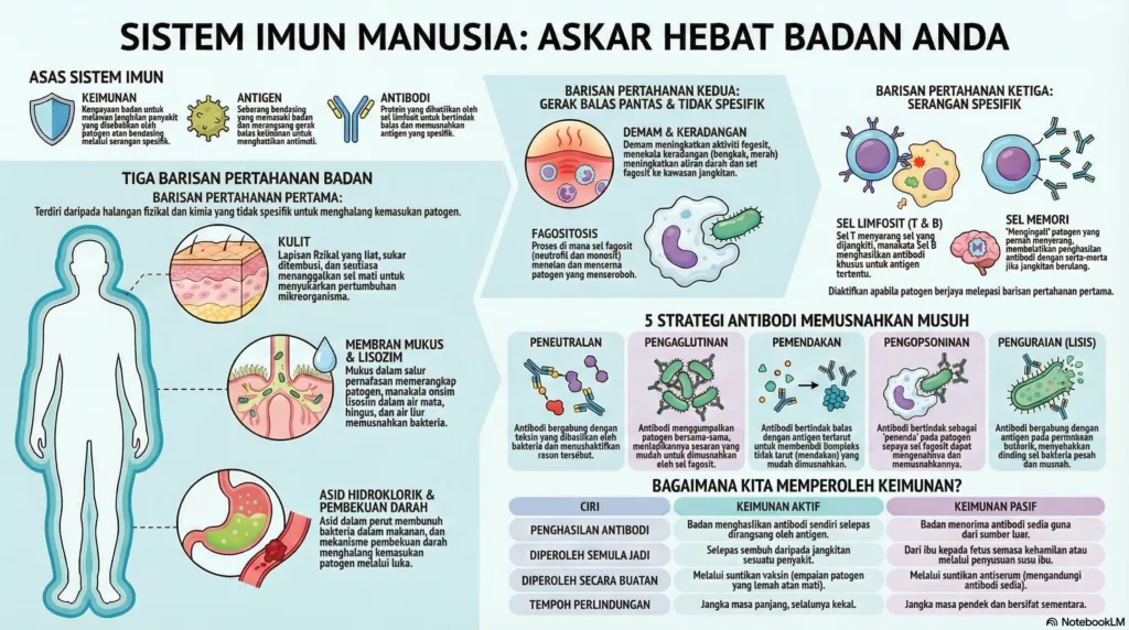 Nota Biologi Tingkatan 4 Bab 11: Keimunan Manusia