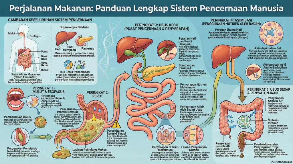 Nota Biologi Tingkatan 4 Bab 9: Nutrisi Dan Sistem Pencernaan Manusia
