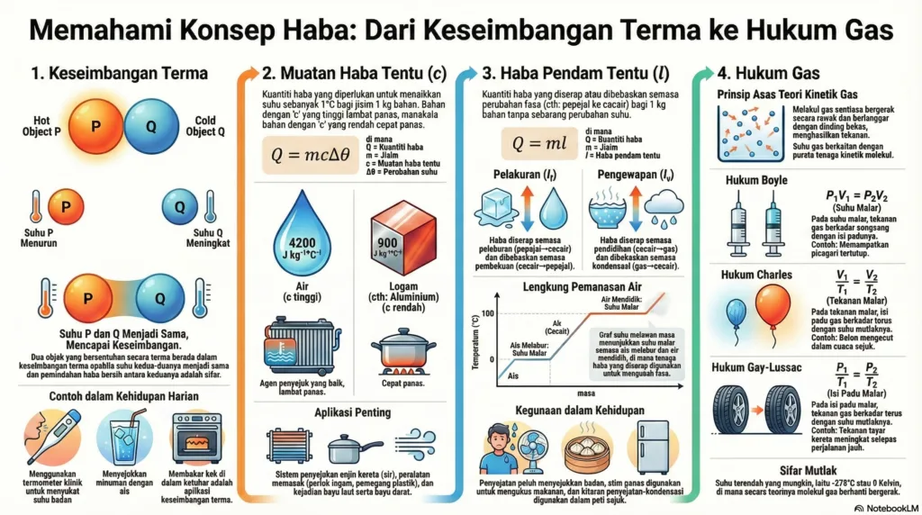 Nota Fizik Tingkatan 4 Bab 4: Haba