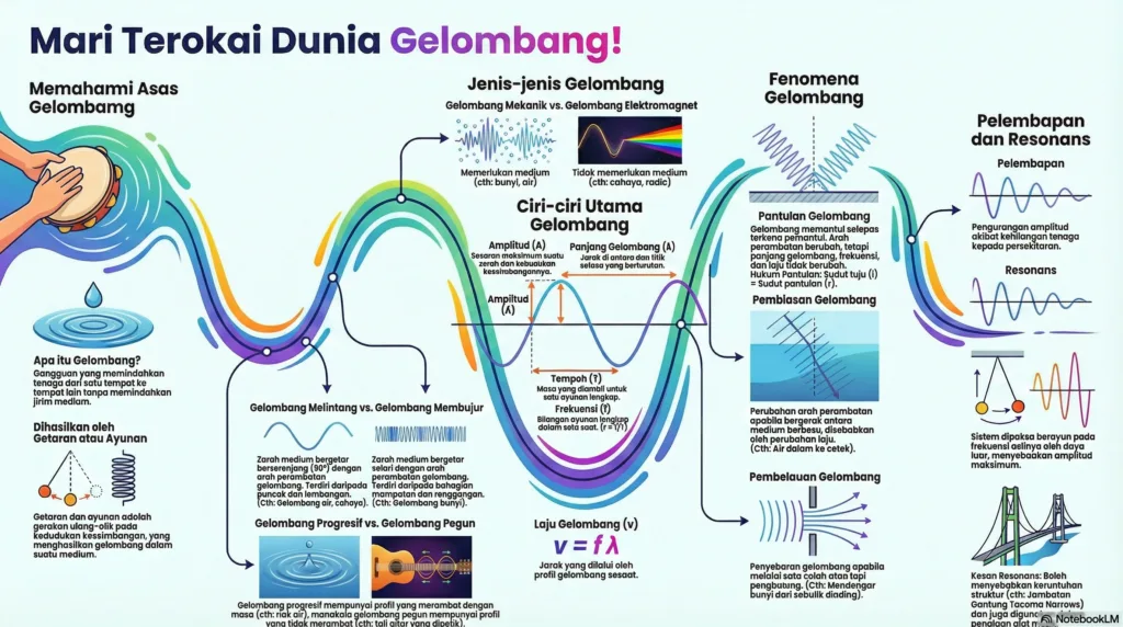 Nota Fizik Tingkatan 4 Bab 5: Gelombang