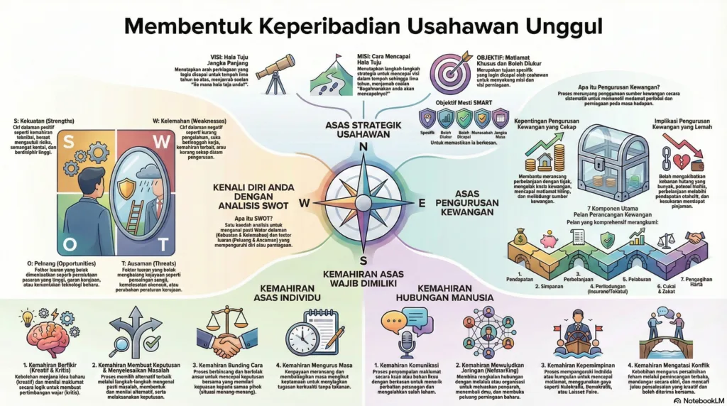 Nota Keusahawanan Tingkatan 4 Bab 3: Pembentukan Keperibadian Usahawan