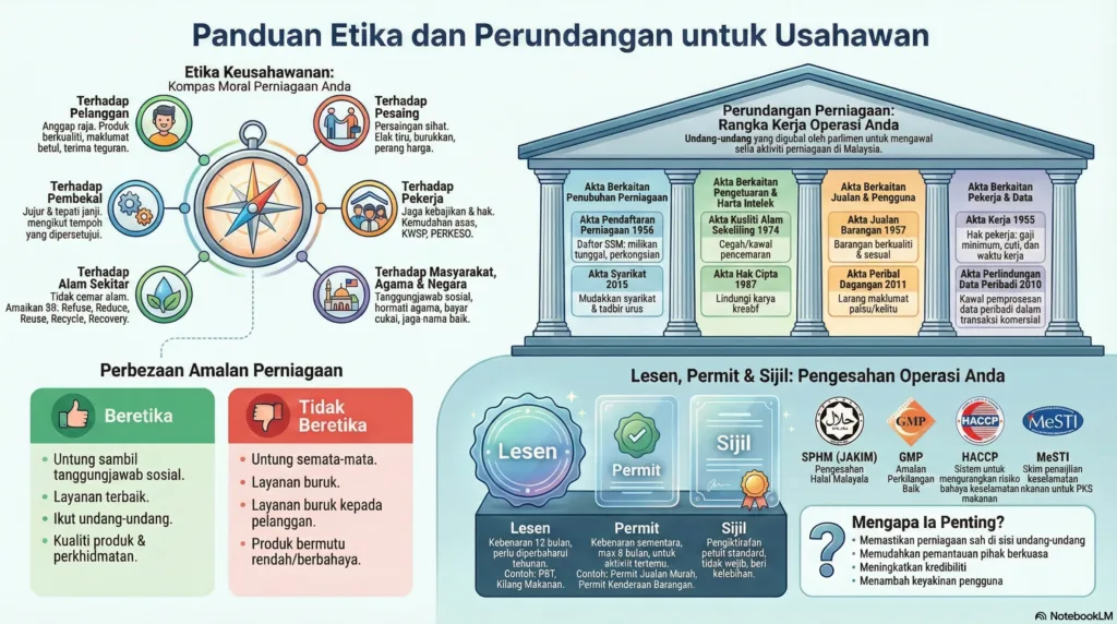 Nota Keusahawanan Tingkatan 4 Bab 4: Etika Keusahawanan Dan Perundangan
