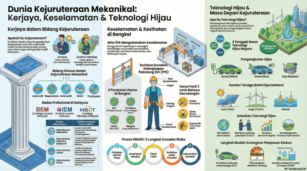 Nota Pengajian Kejuruteraan Mekanikal Tingkatan 4 Bab 1: Pengenalan Kepada Kejuruteraan Mekanikal