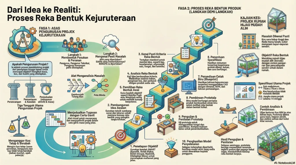 Nota Pengajian Kejuruteraan Mekanikal Tingkatan 4 Bab 4: Reka Bentuk Kejuruteraan