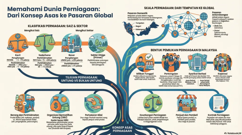 Nota Perniagaan Tingkatan 4 Bab 1: Tujuan Perniagaan Dan Pemilikan Perniagaan
