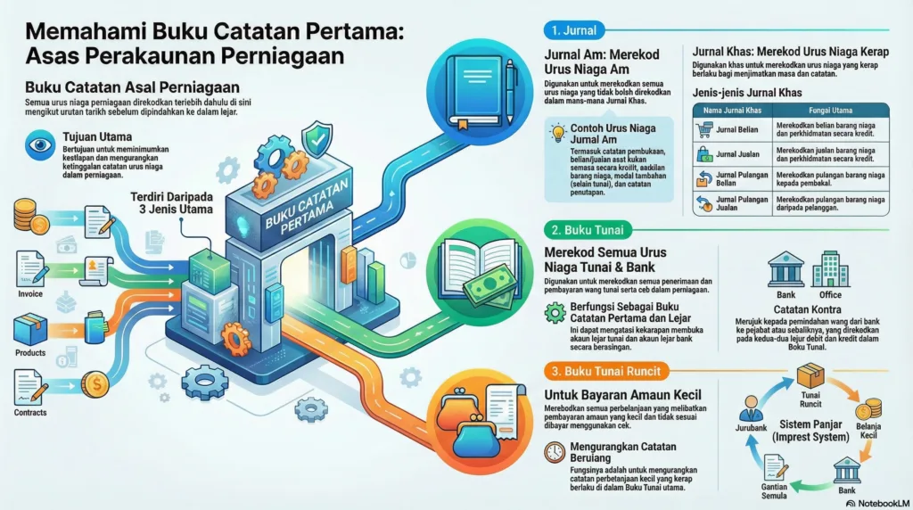 Nota Prinsip Perakaunan Tingkatan 4 Bab 4: Buku Catatan Pertama