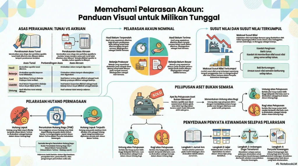 Nota Prinsip Perakaunan Tingkatan 4 Bab 8: Pelarasan Pada Tarikh Imbangan Dan Penyediaan Penyata Kewangan Milikan Tunggal