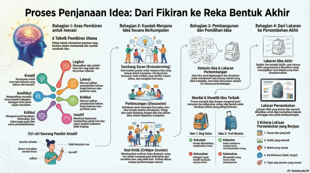 Nota Reka Cipta Tingkatan 4 Bab 6: Penjanaan Idea
