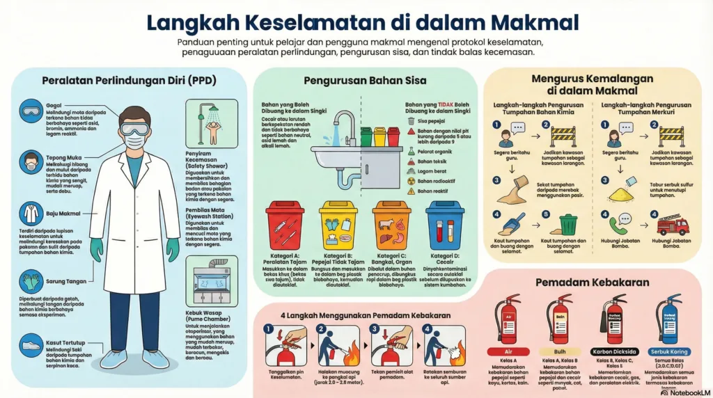 Nota Sains Tingkatan 4 Bab 1: Langkah Keselamatan Di Dalam Makmal