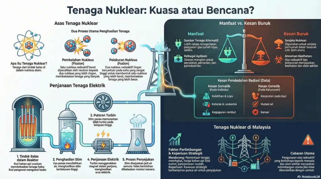 Nota Sains Tingkatan 4 Bab 12: Tenaga Nuklear