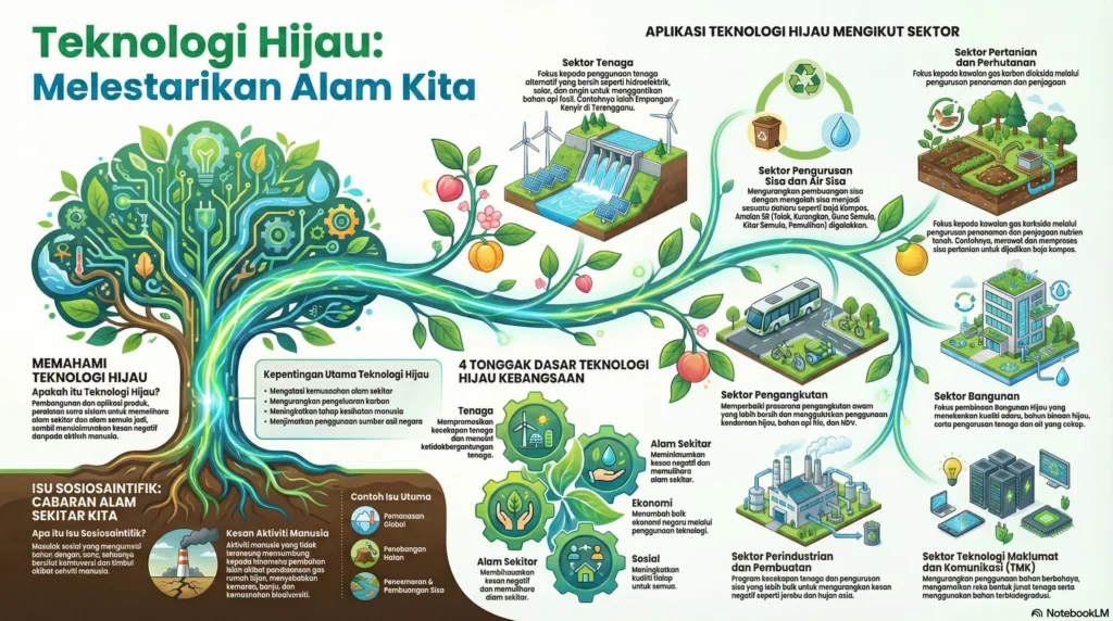 Nota Sains Tingkatan 4 Bab 4: Teknologi Hijau Dalam Melestarikan Alam
