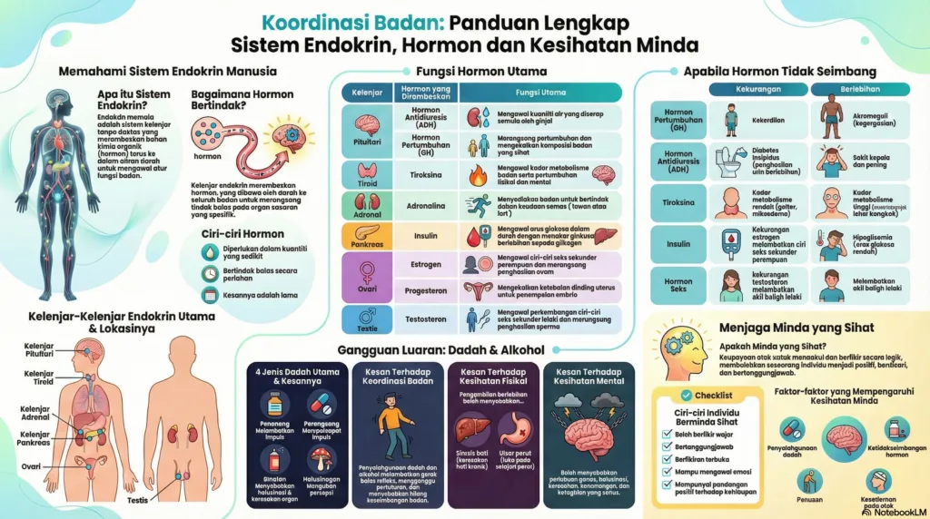 Nota Sains Tingkatan 4 Bab 7: Koordinasi Badan