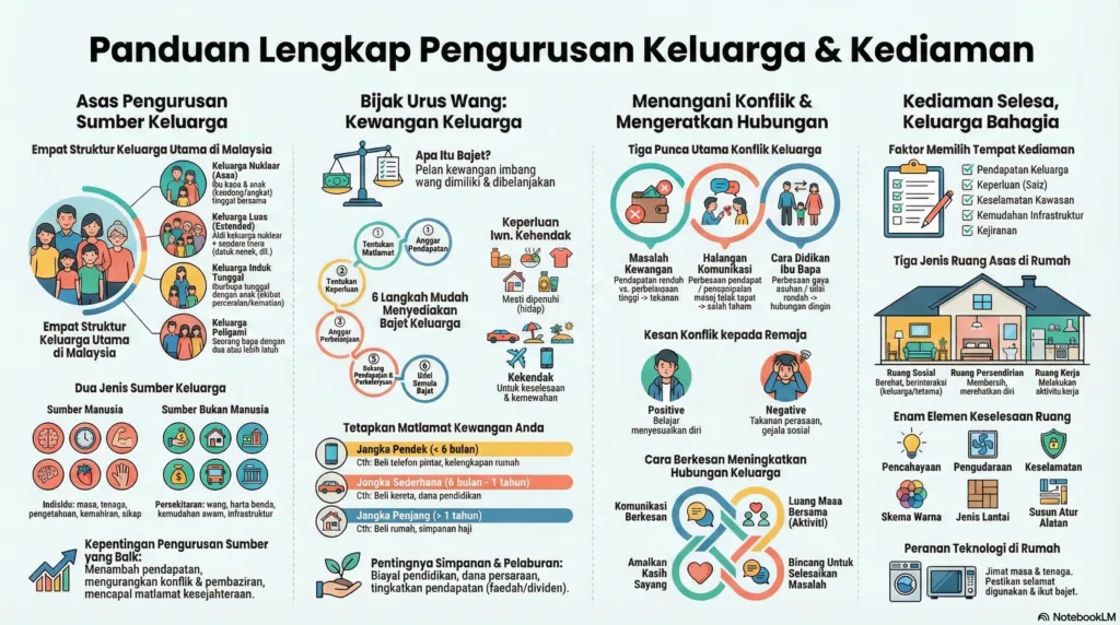 Nota Sains Rumah Tangga Tingkatan 4 Bab 2: Pengurusan Sumber Keluarga Dan Tempat Kediaman