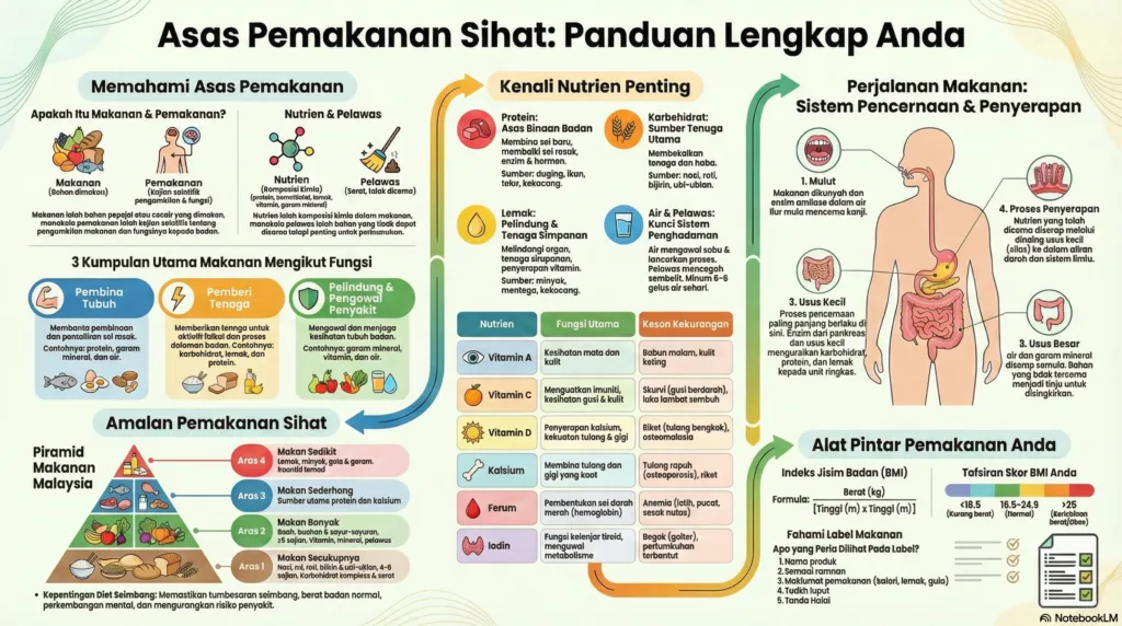 Nota Sains Rumah Tangga Tingkatan 4 Bab 4: Makanan Dan Pemakanan