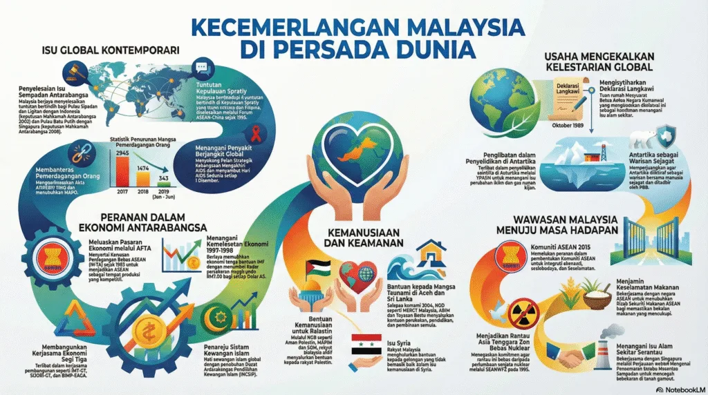 NOTA SEJARAH TINGKATAN 5 BAB 10 - KECERMERLANGAN MALAYSIA DI PERSADA DUNIA