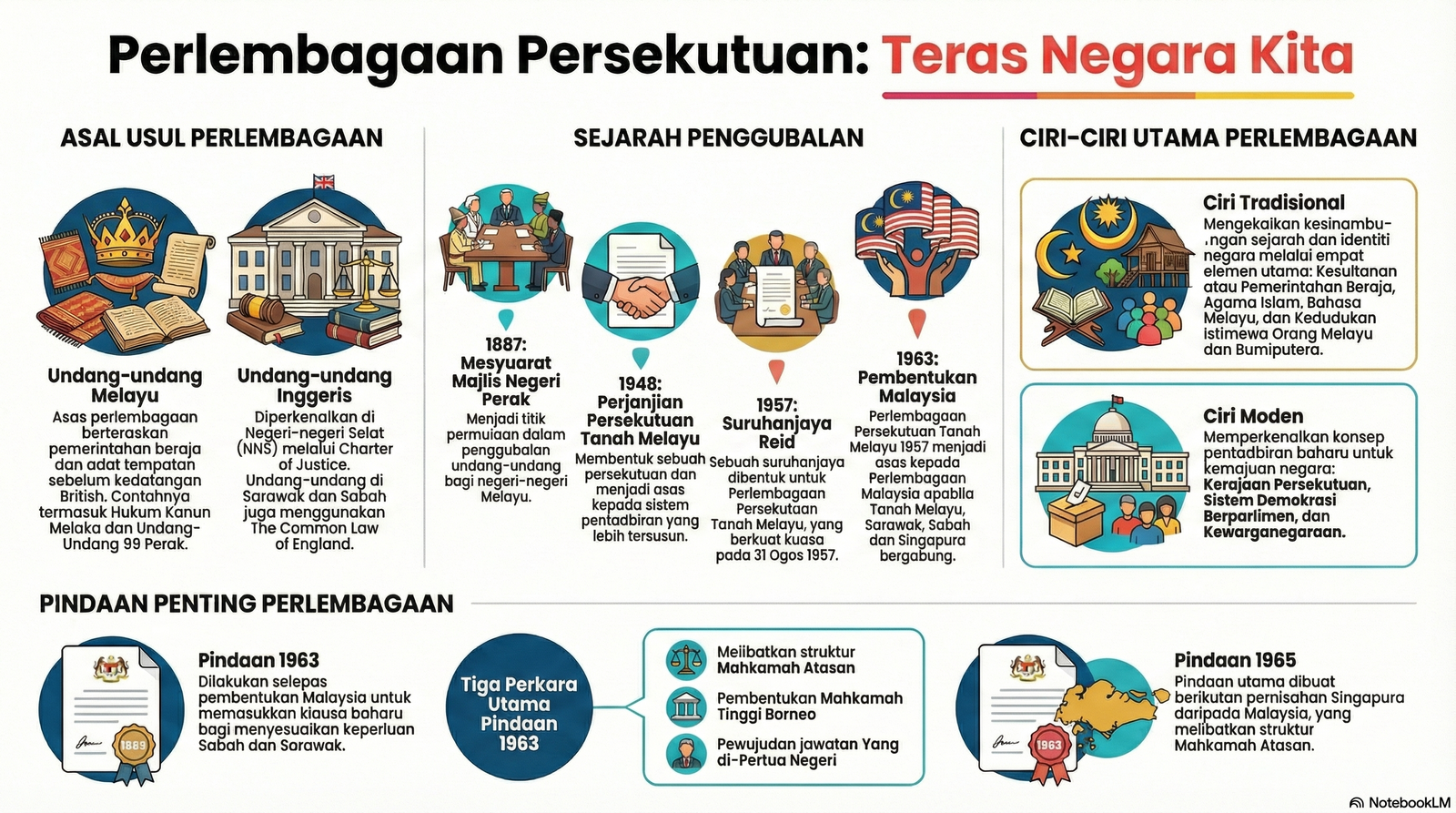 Nota Sejarah Bab 2 Tingkatan 5 : Perlembagaan Persekutuan