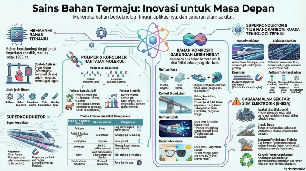 Nota Sains Tambahan Tingkatan 5 Bab 5: Kimia Bahan